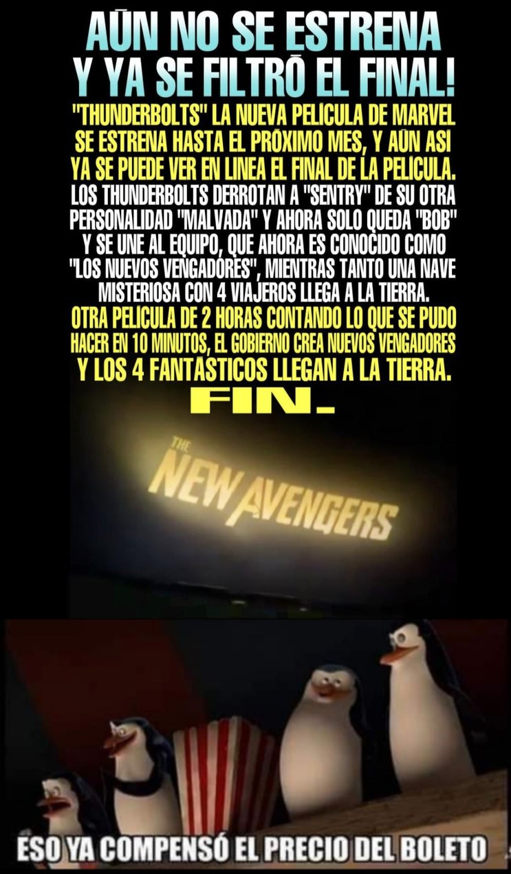 The New Avengers (2025) - meme