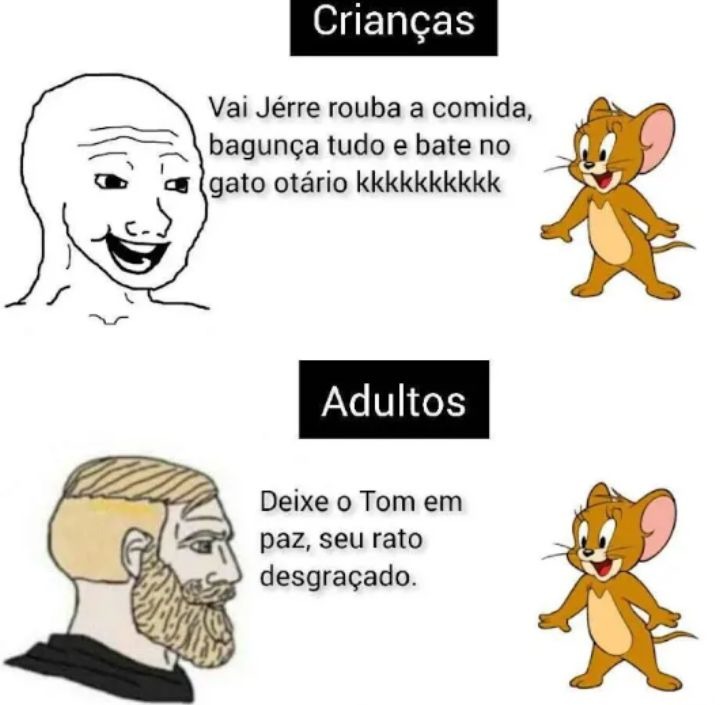 Eu sempre odiei o jerry, rato fdp - meme