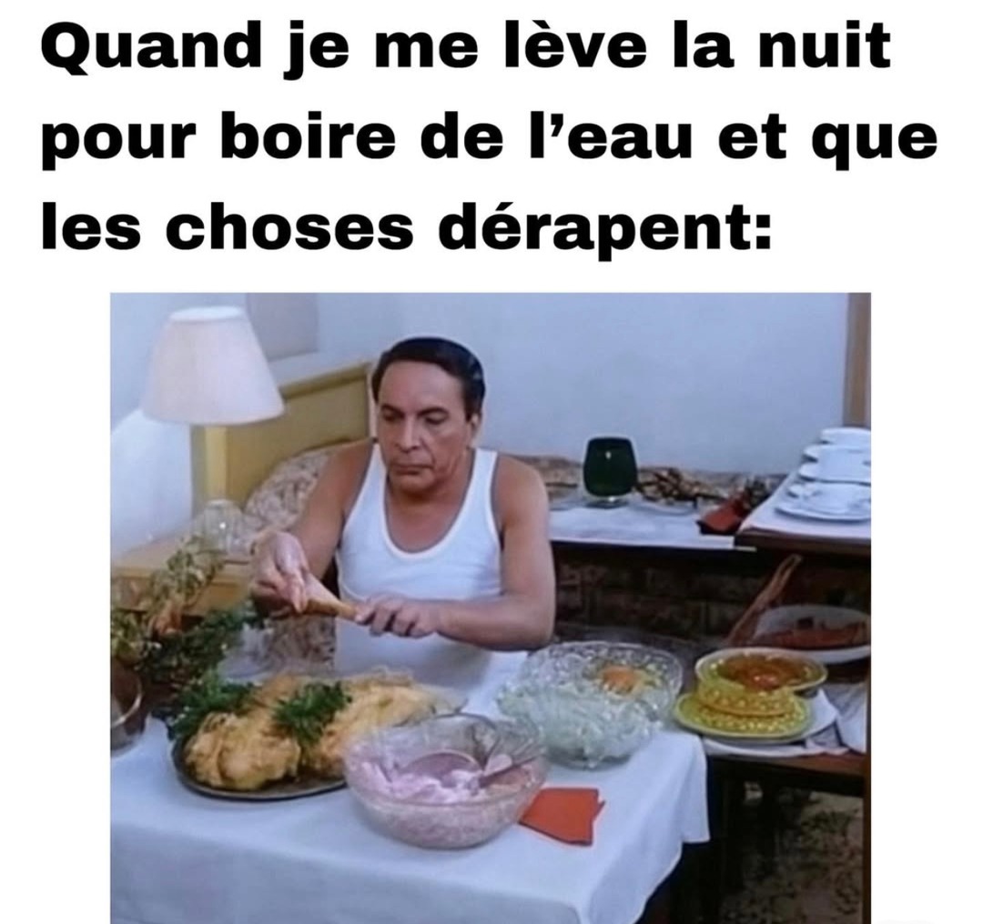J’voulais juste boire un verre d’eau… j’ai fini en mission commando - meme