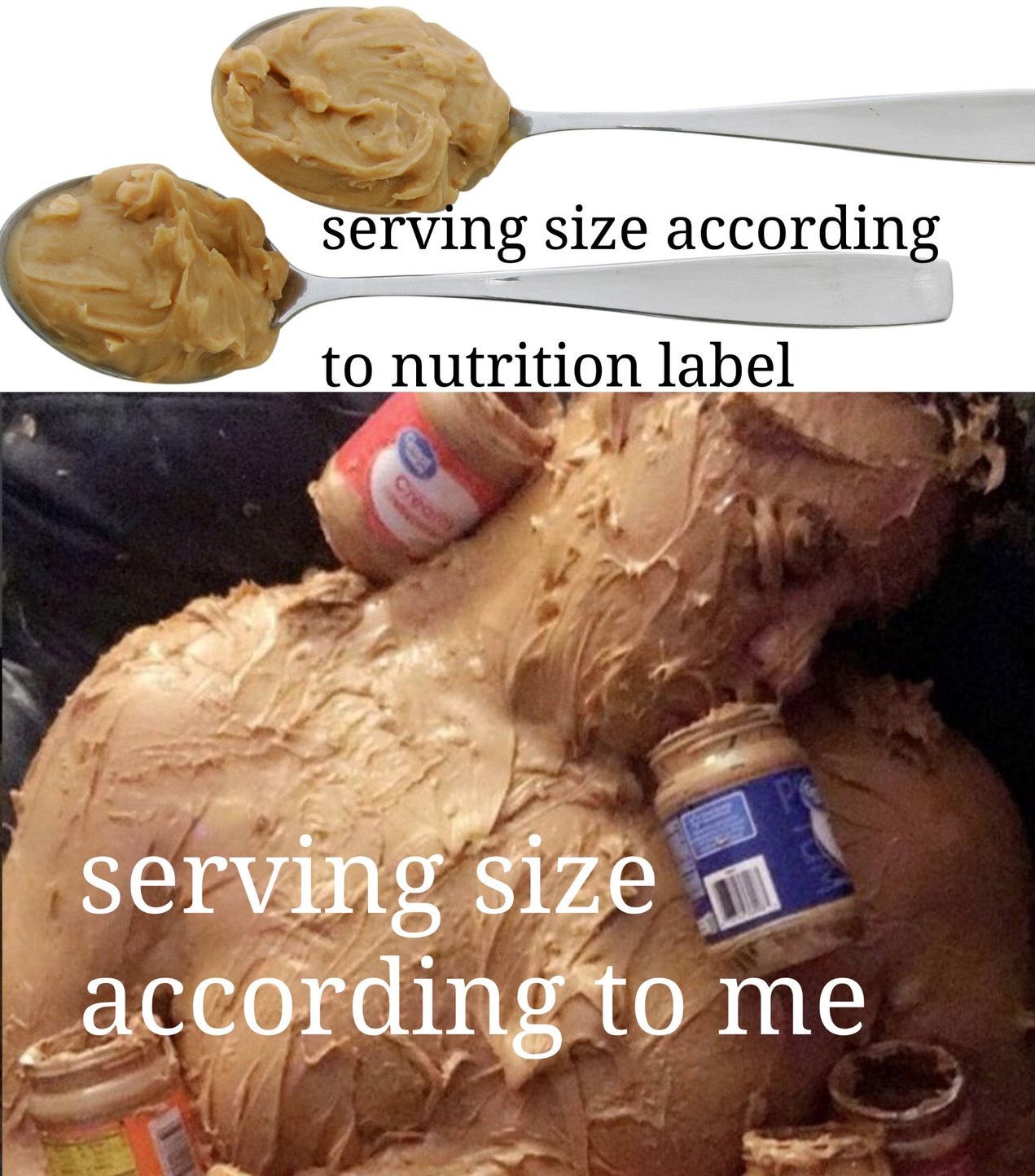I love peanut butter - meme