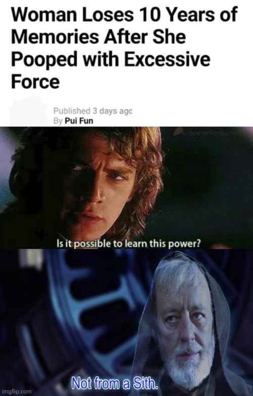 The light side of the force is a pathway to many abilities, some considered to be natural - meme