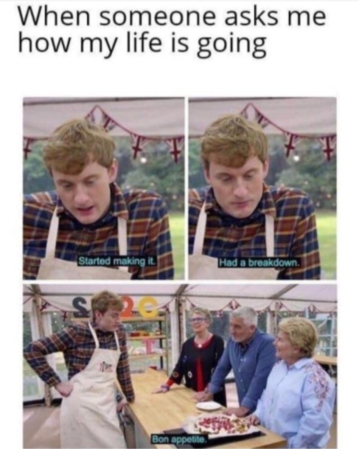 How's your life going? - meme