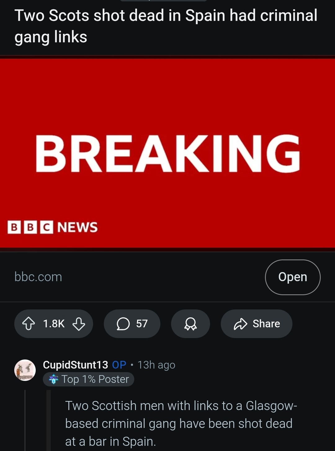 Two Scots shot in Spain had gang ties, reports say - meme