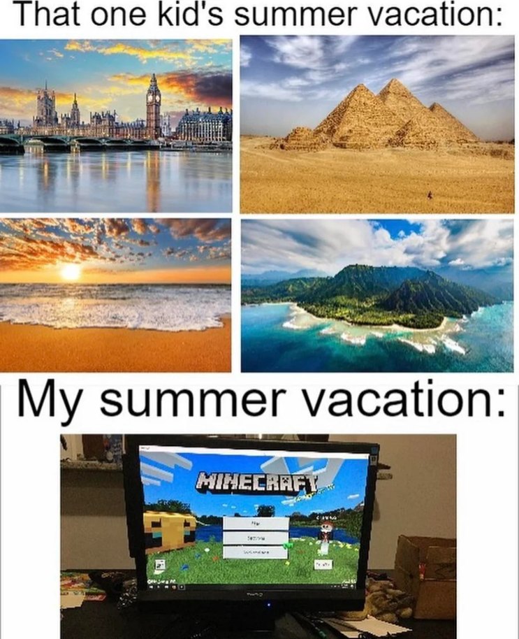 My summer vacation - meme