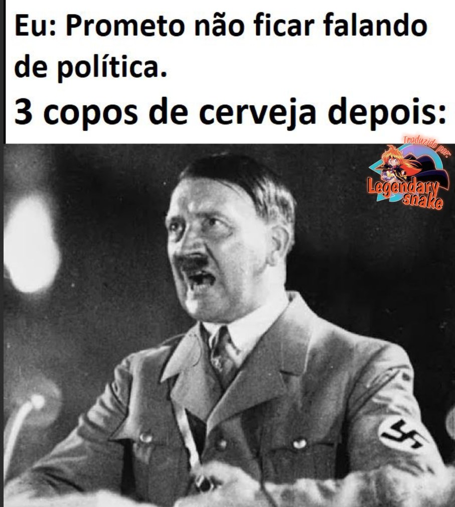 Discutir política nunca dá certo - meme