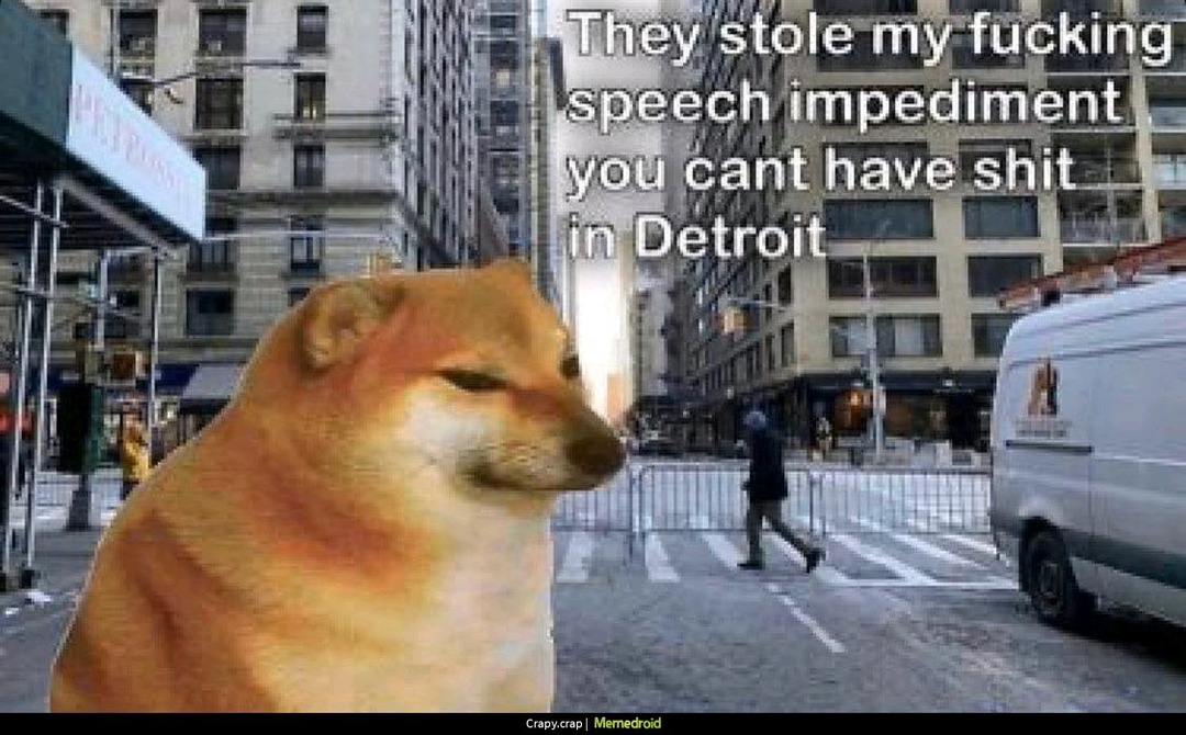 Can't have shit in Detroit - meme