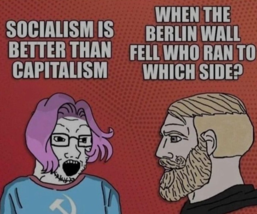 Most obvious example of Socialism vs. Free market - meme