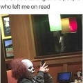 Clown texting