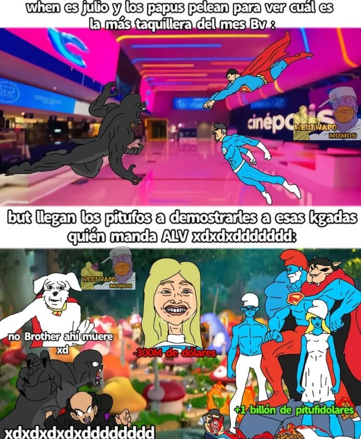 Pitufos>>>> tu película favorita del 2025 (bait) - meme