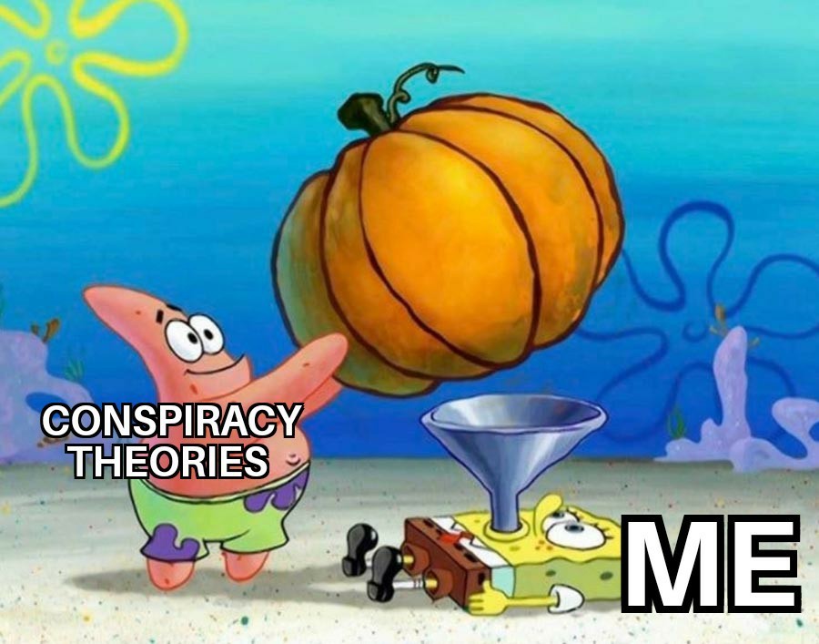 Conspiracy sponge - meme