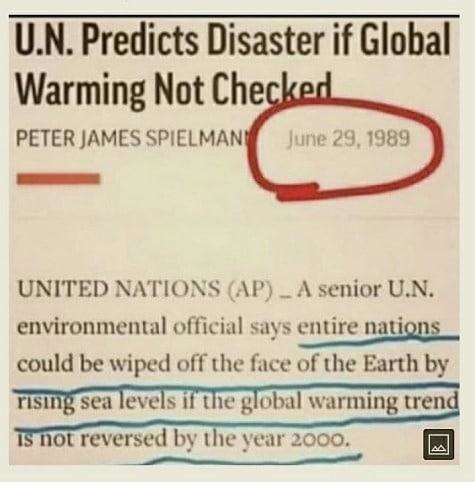 Climate alarmism is nothing new. Don't fall for it kids! - meme