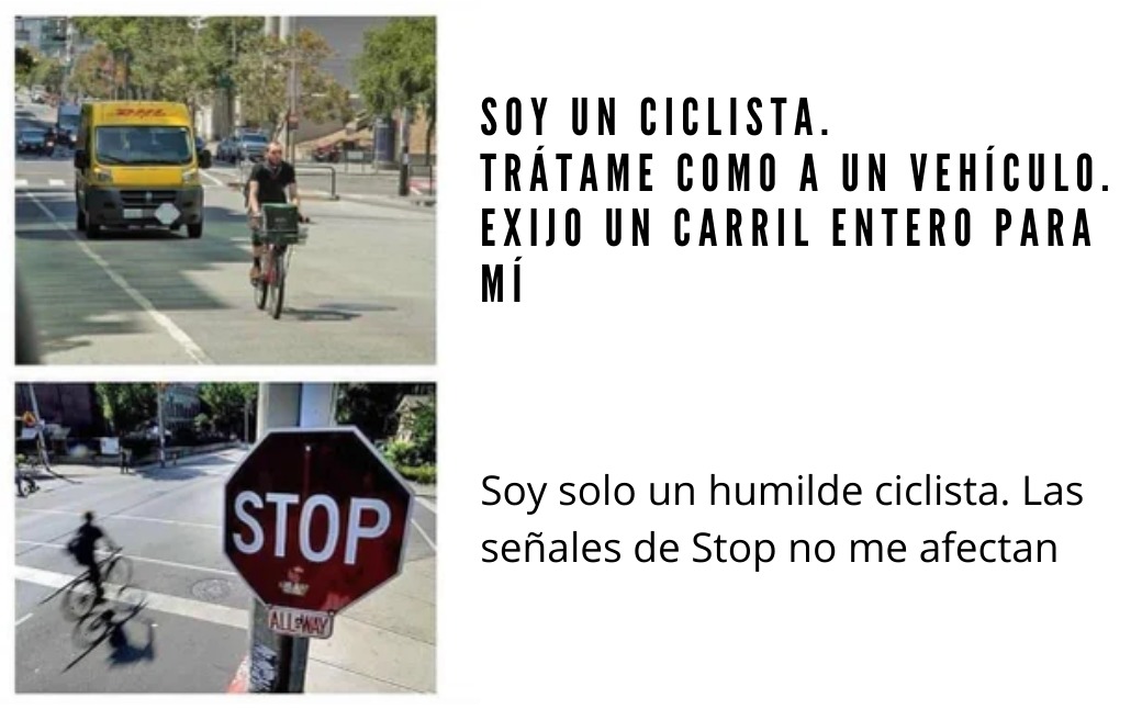 ciclistas - meme