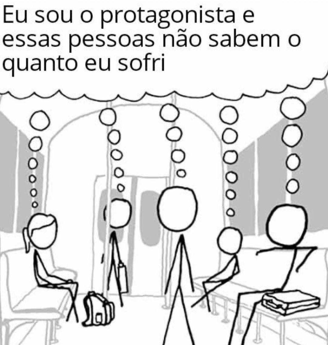 Sou o protagonista - meme