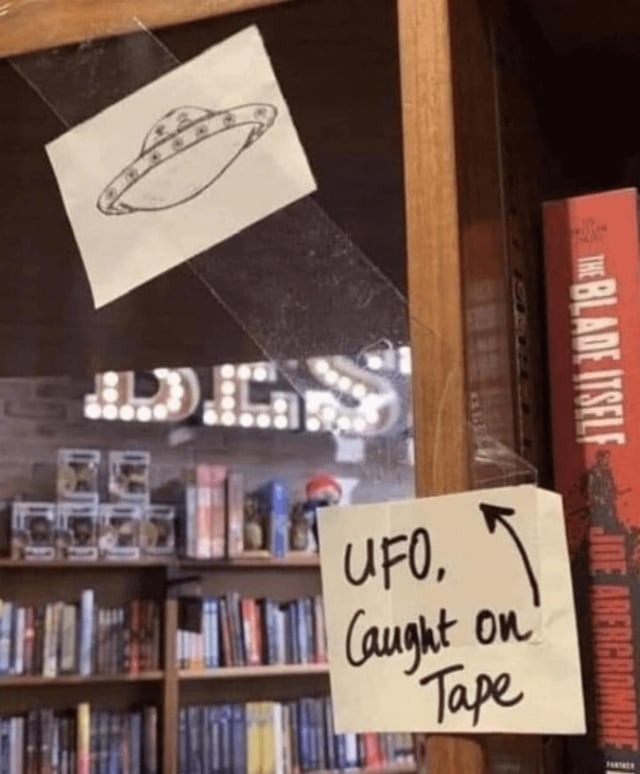 UFO caught on tape - meme