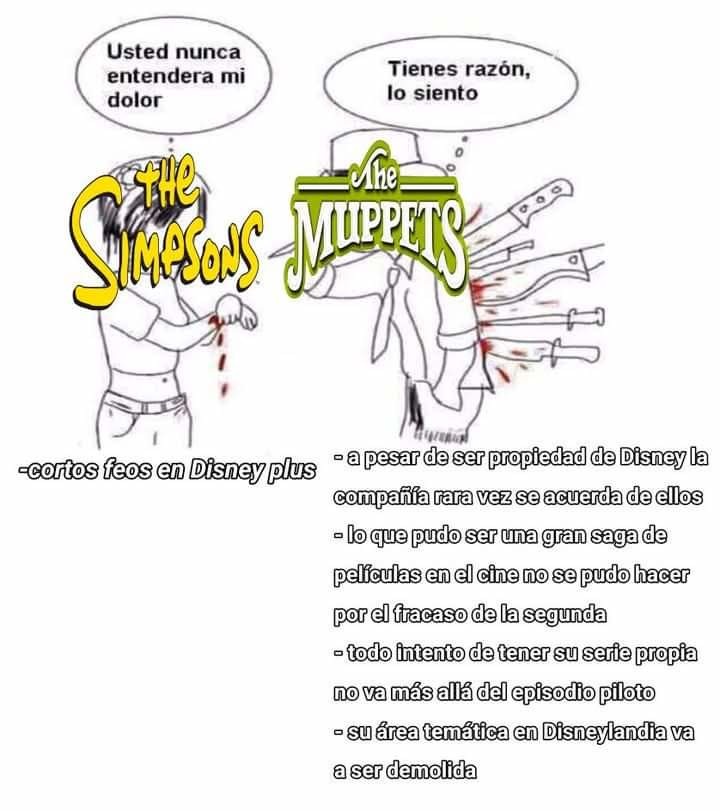 Pobre de los muppets. Aunque también faltó algo malo que hiso disney despedir a Raul aldana y Steve Whitmire. Las dos mejores voces de kermit/rana rene - meme