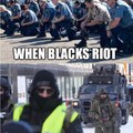 Why does the right glorify the police so hard? They protect and serve the Government not the people. Military style policing is corrupt. I want county sherrifs who have ALWAYS de-escalated violence, and kept the peace, peaceably