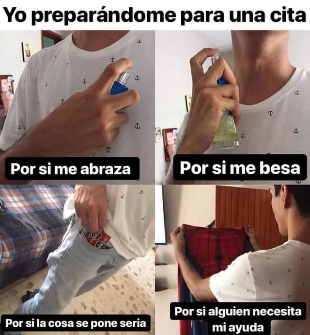 Me alisto pa la cita como si fuera misión secreta - meme