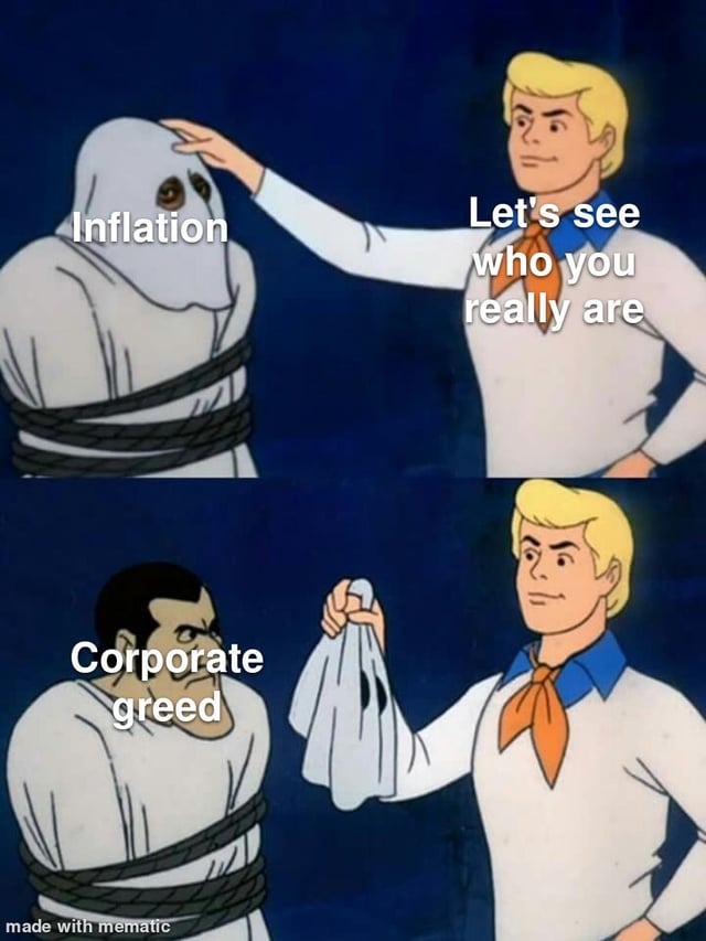 Corporate greed - meme