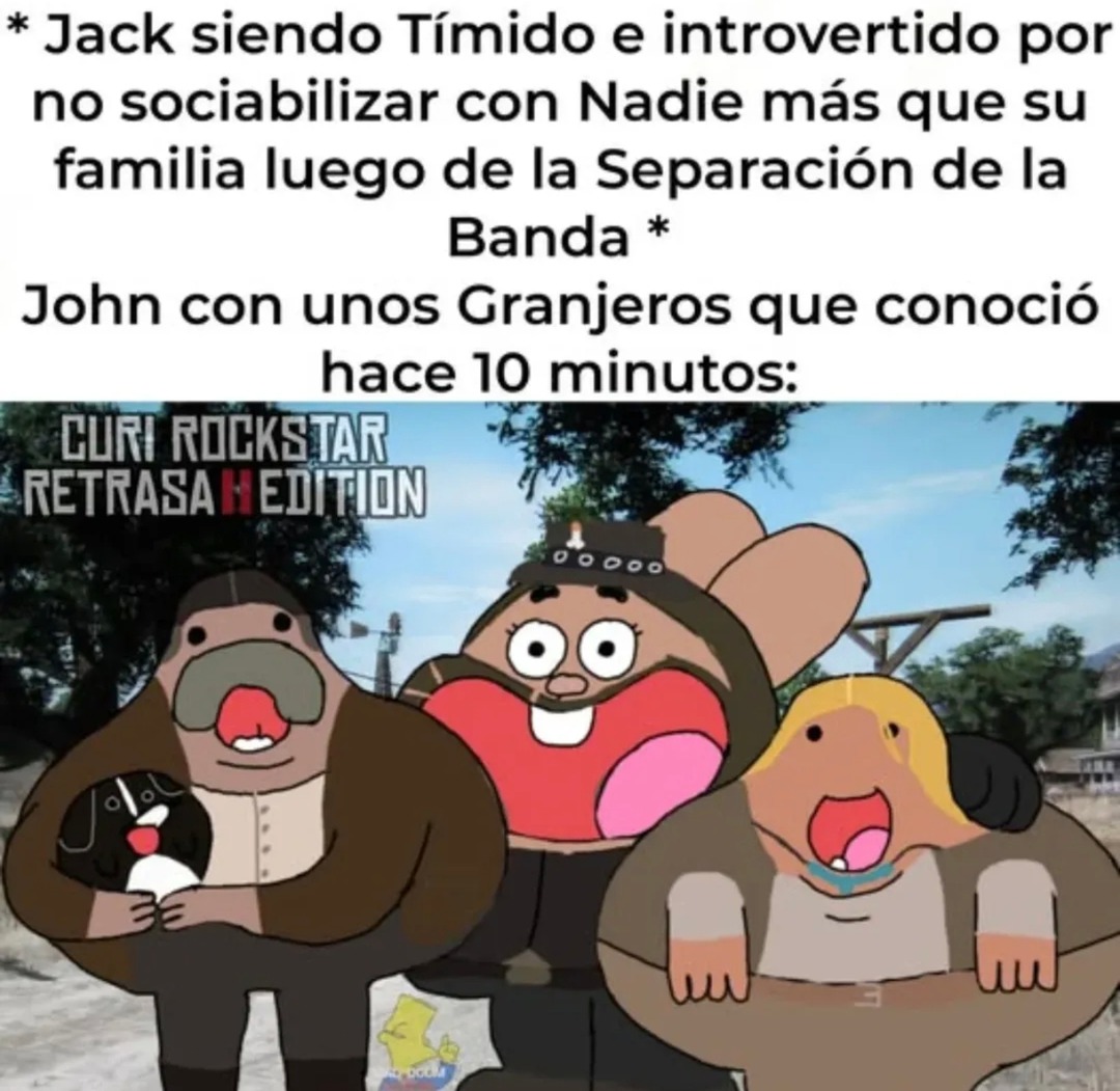 Jack tímido vs John con cualquier granjero random - meme