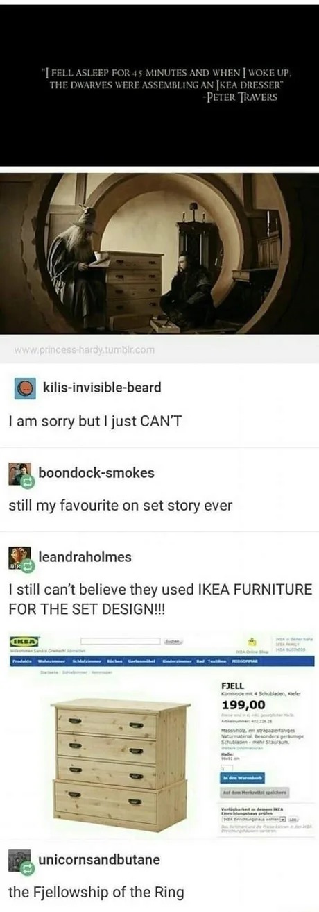 Ikea from Middle Earth - meme