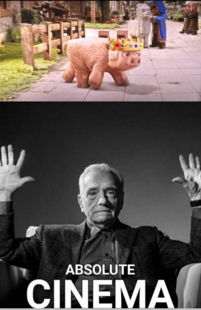 When a scene is so good it becomes absolute cinema - meme