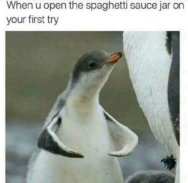 strong penguin