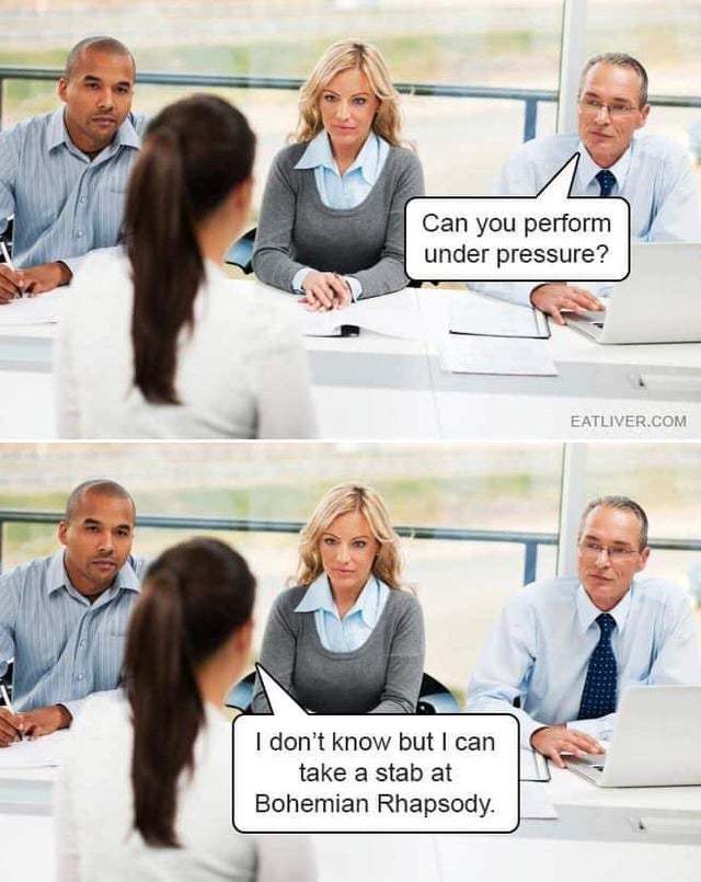 Can You Perform Under Pressure Meme By MaddyTheMadCow Memedroid