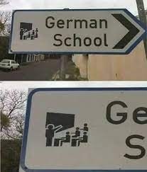 Escuela alemana promedio - meme