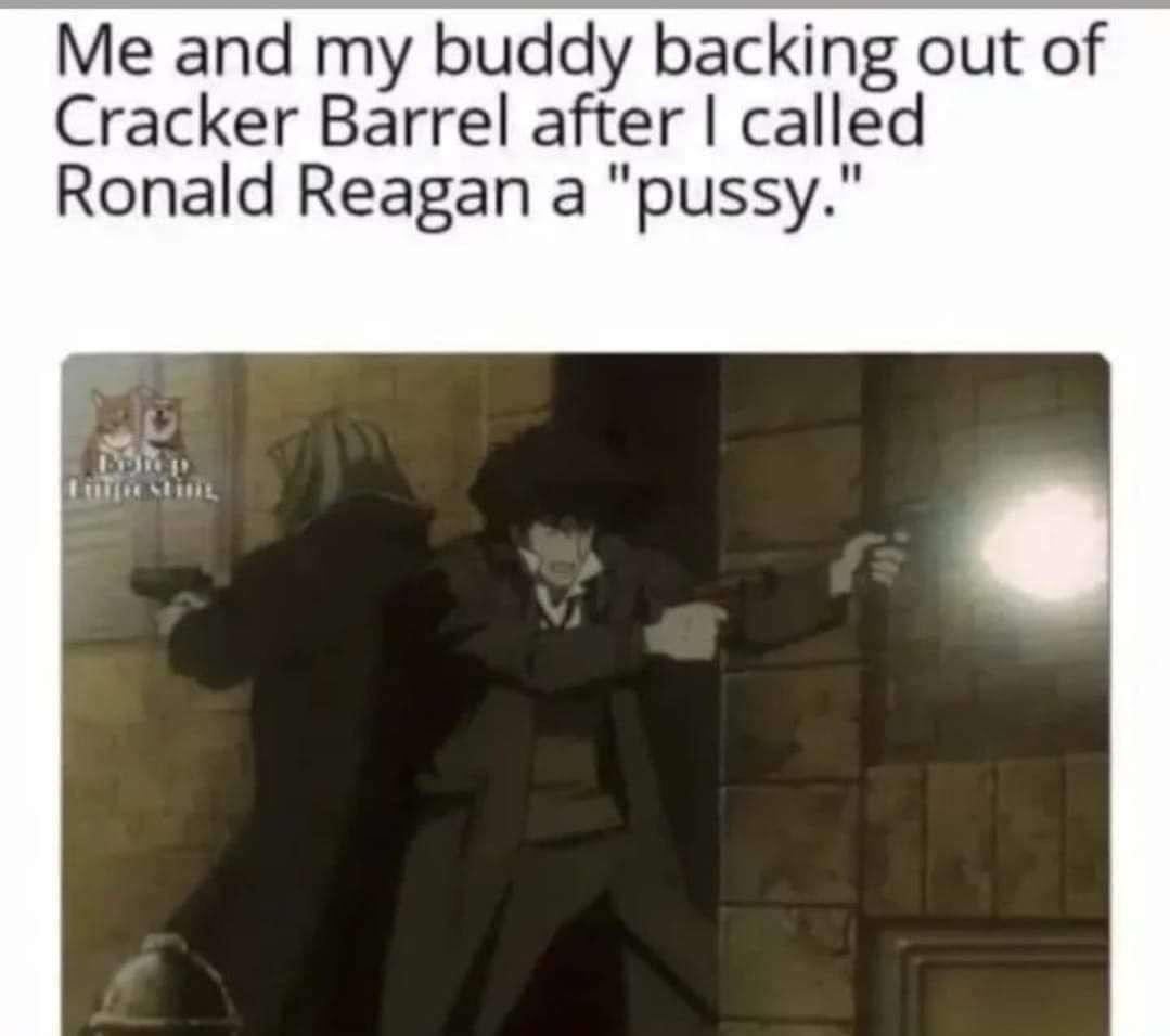 Ronald regan is the devil - meme