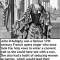 This opera singer is a gigachad, would be great to see a movie about her