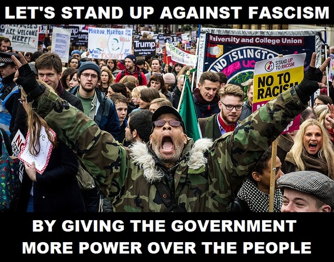 Big Government Against Fascism - meme