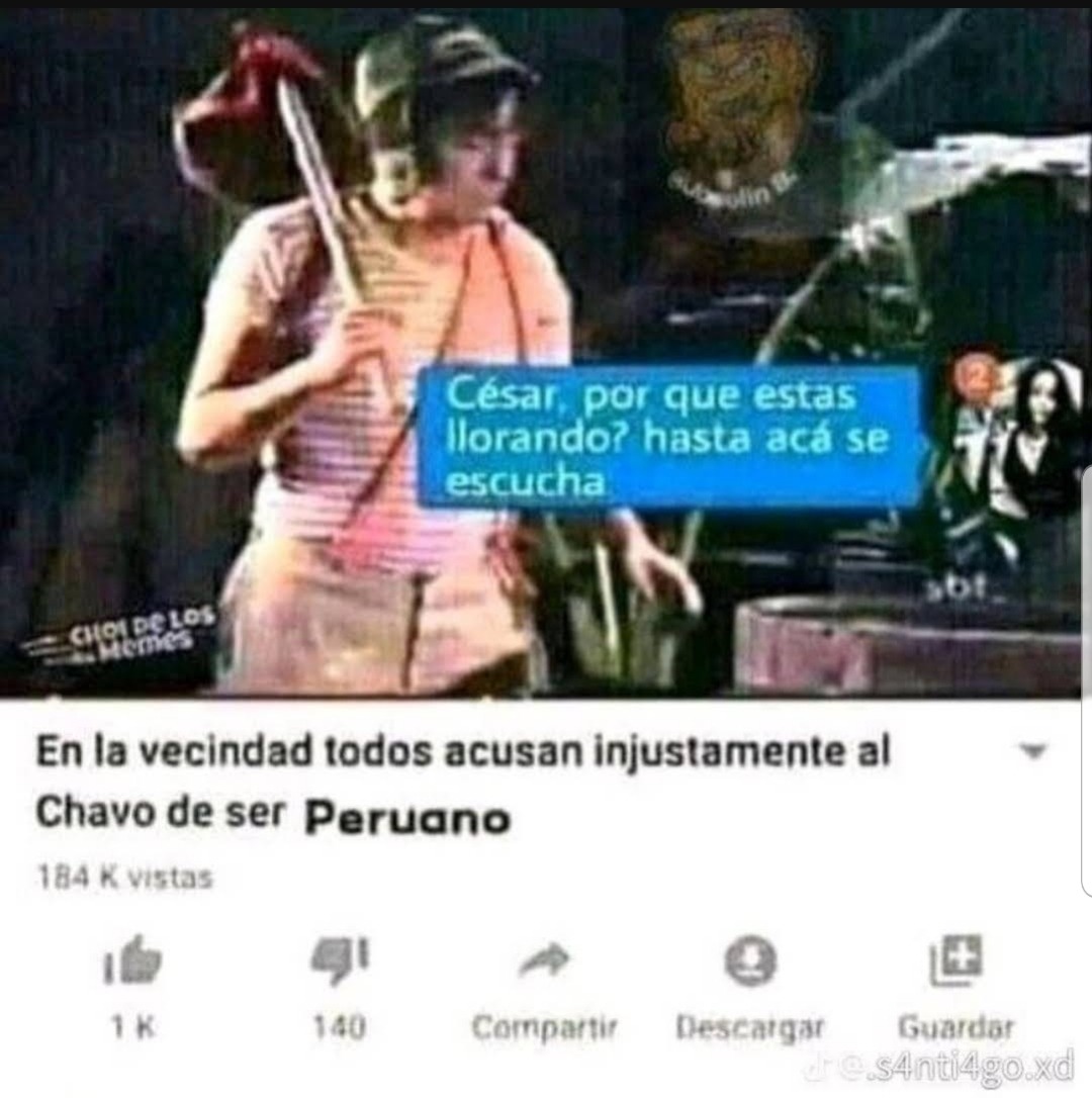 Chao peruano - meme