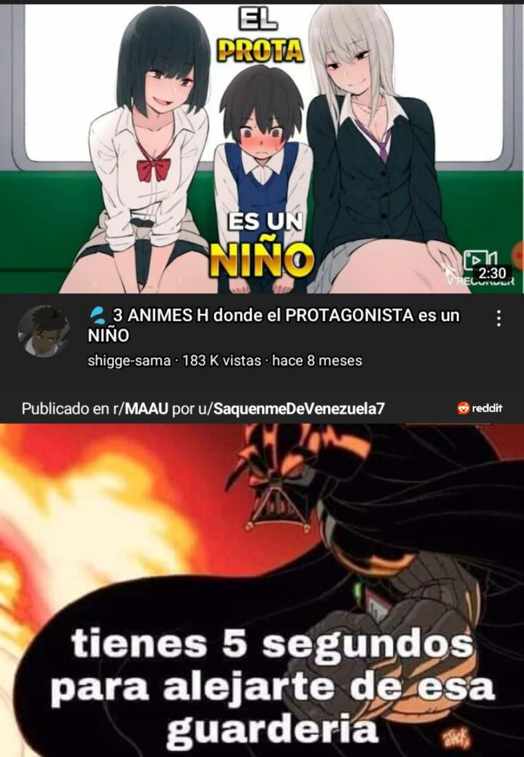 Para el que no entienda el que hizo la miniatura es Paraun L0l1conero y Shot4conero - meme