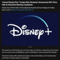 Cancel Disney Plus' Trending After Disney Announced 25% Price Hike & Password Sharing Crackdown