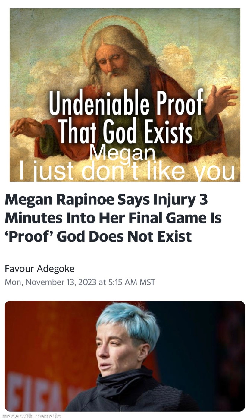 Welp, that answers that question…Good one God - meme