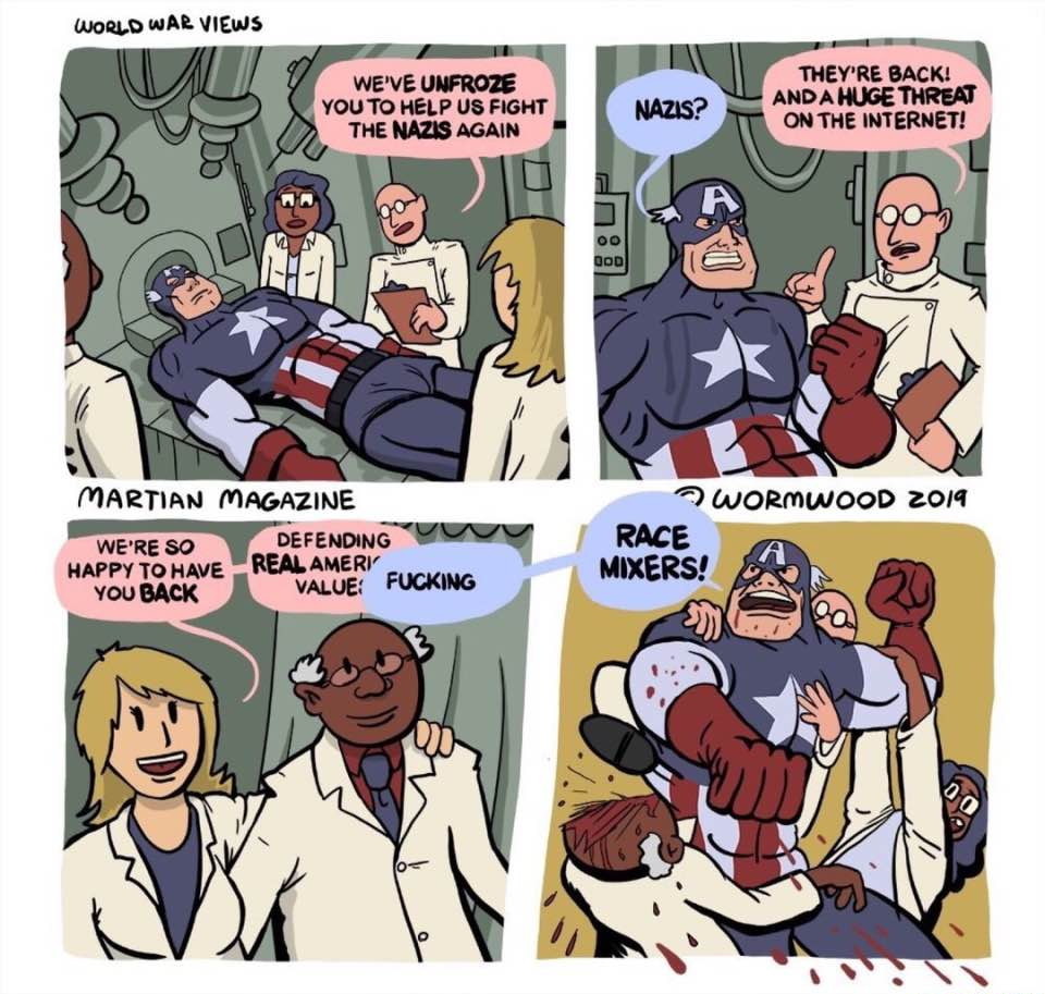 Captain America is the hero we need - meme