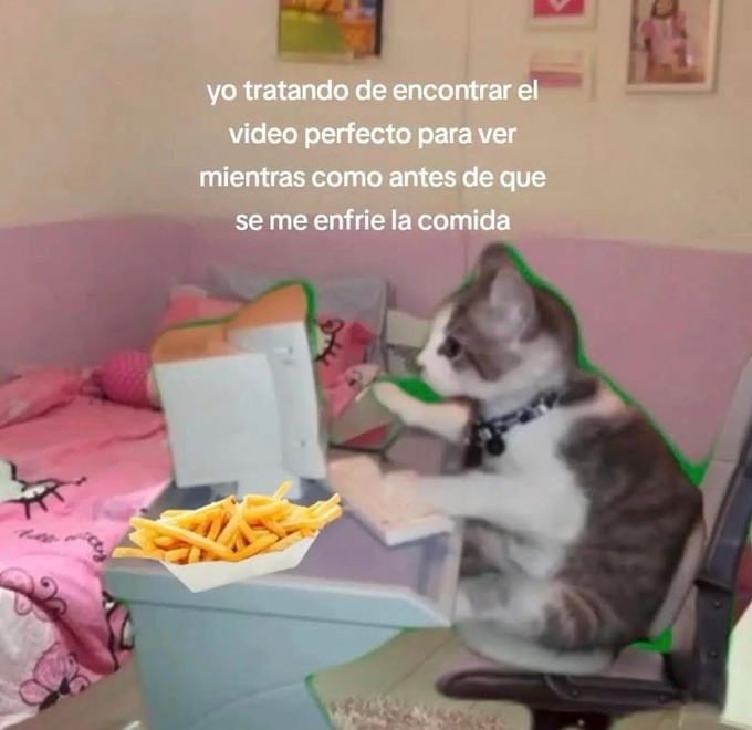 but se queda fría la comida - meme