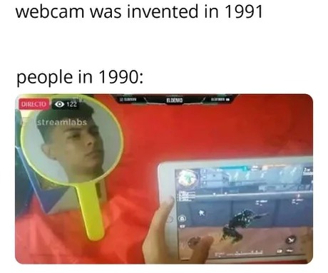 Webcam de 1990 - meme