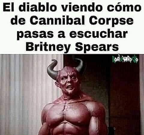 El diablo ve a su terror - meme