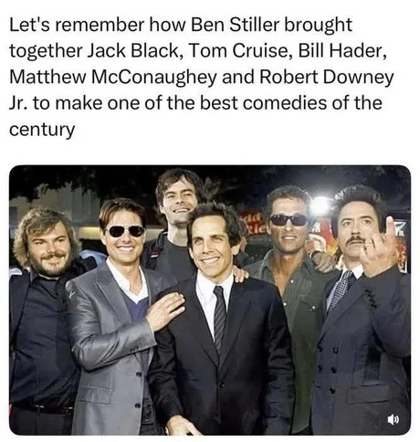 Ben Stiller really assembled the Avengers of comedy - meme