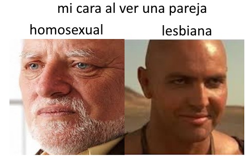 excepto las que tienen cara de hombre wuacala - meme