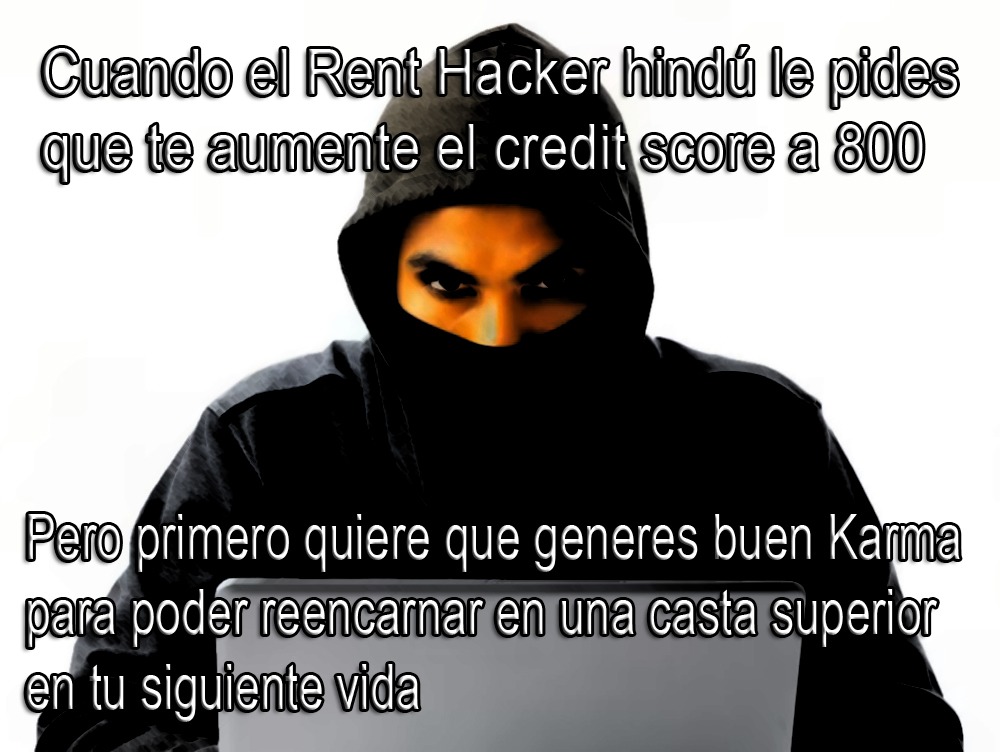 Rent Hacker hindú - meme