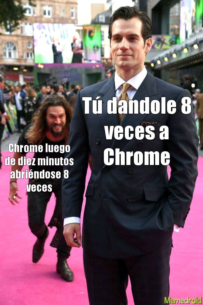 F por el Chrome - meme