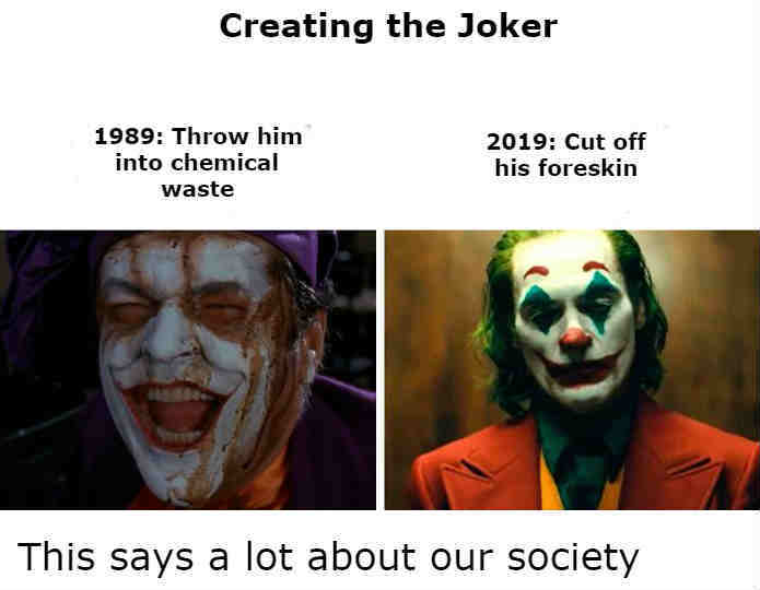 I can't believe they gave Joker cock and ball torture like that. - meme