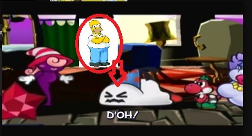 !!!!wtf homer simpson reference in paper mario ttdy¡¡¡¡ - meme
