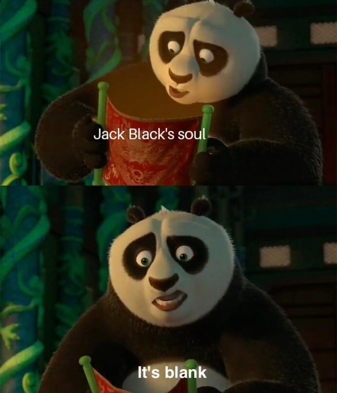 Jack Black’s soul when asked a serious question - meme