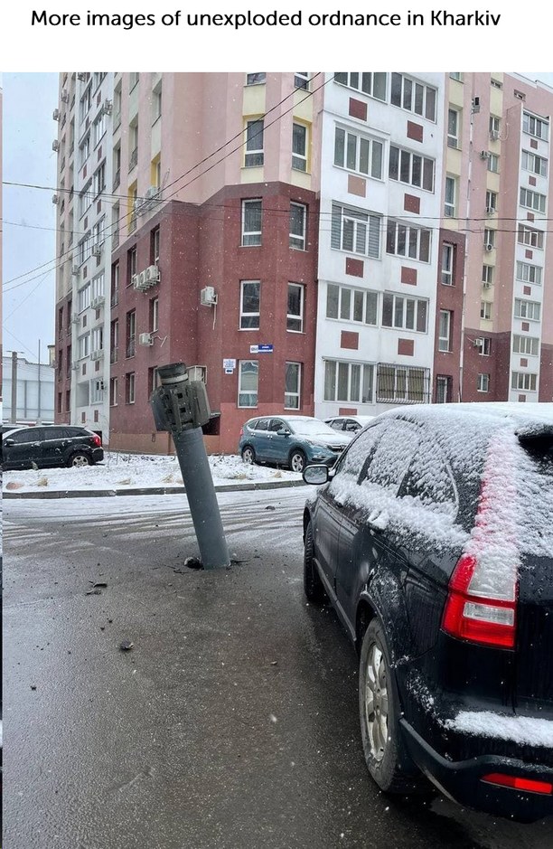 Unexploded bomb in Kharkiv - meme