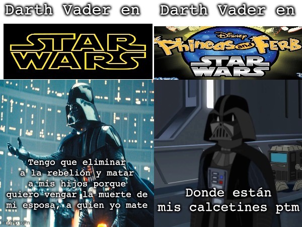 The virgin Anakin vs The chad Darth Vader - meme