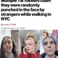 Tiktokers are getting puched in the face in NYC