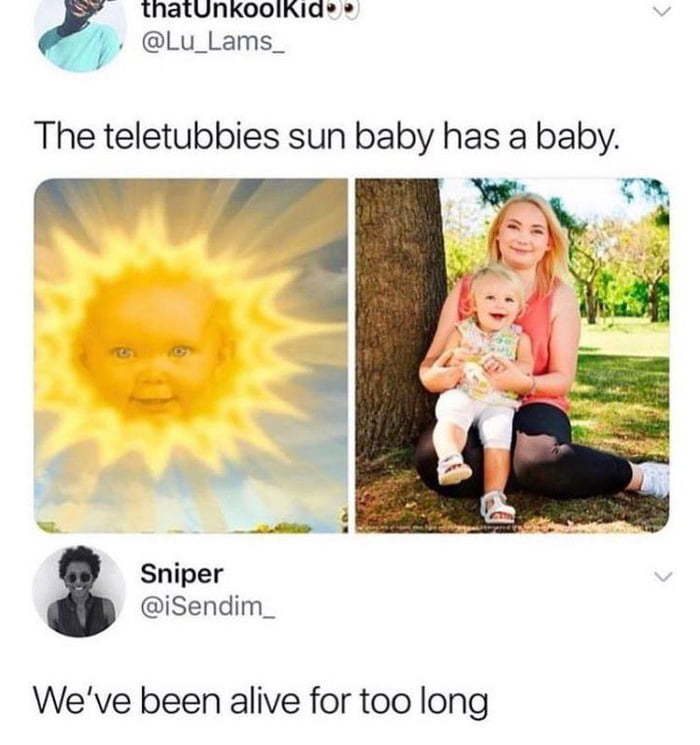 Two generation of the sun - meme